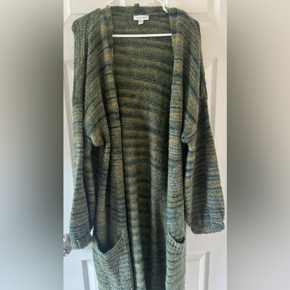 Green duster/cardigan